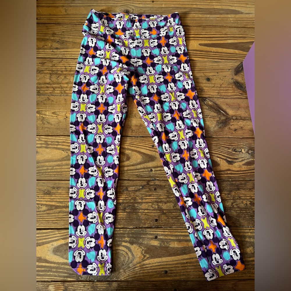 LuLaRoe women’s leggings - Purple and Orange Mickey Mouse